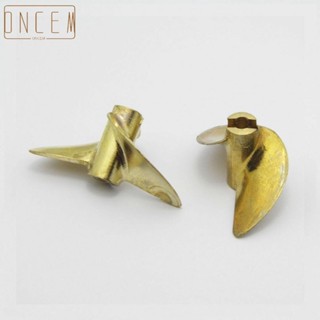 【ONCEMOREAGAIN】Superior Copper Propeller Set Left &amp; Right Hand for RC Boat P1 9 Pitch