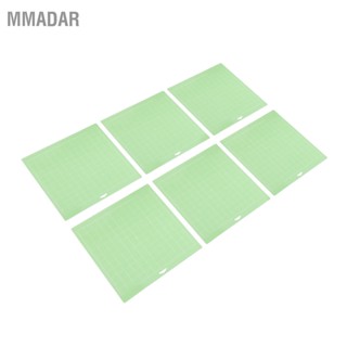 MMADAR แผ่นรองตัด 6 ชิ้น 12x12 นิ้ว สีเขียว Gridded Craft จักรเย็บผ้า เขียงสำหรับงานฝีมือ DIY