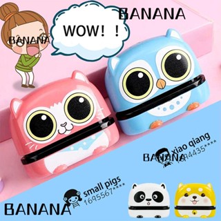 Banana1 แสตมป์ชื่อเด็ก กระเป๋านักเรียน ลายการ์ตูน DIY เสื้อผ้าเด็ก