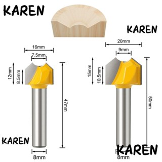 Karen ดอกสว่านเราเตอร์ คาร์ไบด์ 8 มม. ทนทาน อเนกประสงค์ สําหรับงานไม้