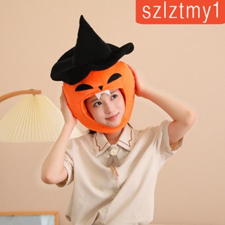 [szlztmy1] หมวกฟักทอง ผ้ากํามะหยี่ขนนิ่ม รูปฟักทอง สีส้ม น่ารัก อบอุ่น พร็อพถ่ายรูป หมวกผู้หญิง หมวกวันเกิด เครื่องแต่งกาย อุปกรณ์ประกอบฉากฮาโลวีน หมวกตุ๊กตา