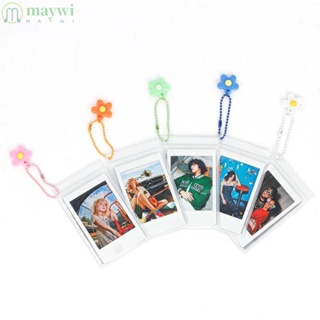 Maywi ซองใส่บัตรรถบัส รูปภาพ ขนาดเล็ก 3 นิ้ว กันน้ํา กันฝุ่น แบบพกพา 5 ชิ้น