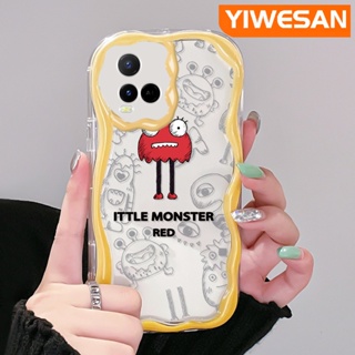 เคสโทรศัพท์มือถือแบบนิ่ม ใส กันกระแทก ลายการ์ตูนมอนสเตอร์ตัวเล็ก สีสันสดใส สําหรับ VIVO Y21 2021 Y21G Y33s Y21s Y21e Y21a Y21t T1x 4G