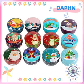 Daphs กล่องโลหะ ทรงกลม สําหรับใส่ขนมช็อคโกแลต คุกกี้ DIY