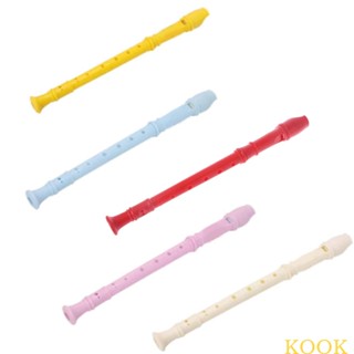 Kook เครื่องดนตรีโซปราโนพลาสติก ขลุ่ยยาว 8 หลุม