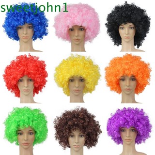 Sweetjohn วิกผมสังเคราะห์ สีรุ้ง สําหรับปาร์ตี้คริสต์มาส