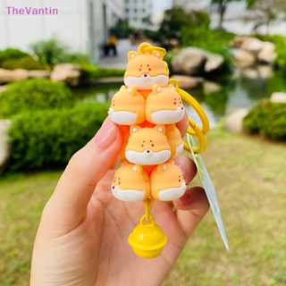 Thevantin พวงกุญแจ PVC จี้รูปการ์ตูนสัตว์ หมี สุนัข กบน่ารัก สําหรับห้อยกระเป๋าเป้สะพายหลัง ของขวัญ