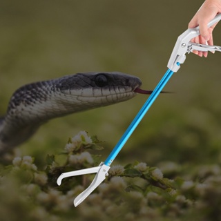 Pets Shop 70CM Aluminum Alloy Non Foldable Professional Snake Grabber Catcher Clip Blue Grip Tool