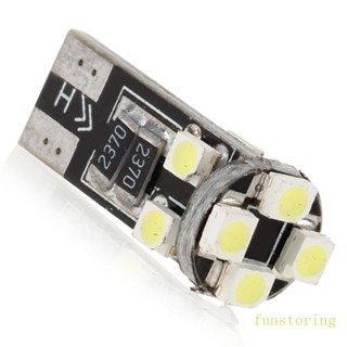 Fun หลอดไฟ LED T10 8SMD 3528 1210 12V กว้าง สําหรับรถยนต์