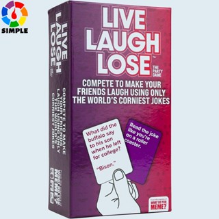 WHAT DO YOU MEME? Live Laugh Lose - The Party Game Where You Compete to Make Corny Jokes Funny