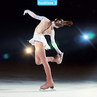 [baoblaze2] ถุงน่องเลกกิ้ง ประดับคริสตัล 5-8 ชั้น สําหรับเล่นสเก็ตน้ําแข็ง