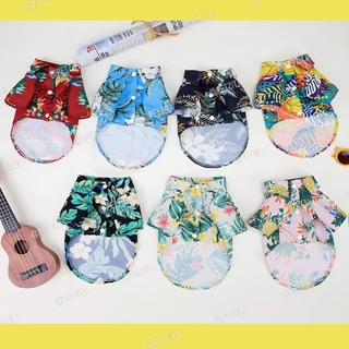 🇹🇭พร้อมส่ง🇹🇭🐶🐱🏖🏝🌞เสื้อฮาวาย ไซส์ XS-5XL เสื้อสุนัข ชุดแมว สุนัขพันธุ์ใหญ่ หมาพันธุ์กลาง หมาเล็ก