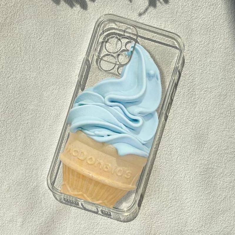เคสโทรศัพท์มือถือ ซิลิโคนนุ่ม TPU ใส ลายไอศกรีมฤดูร้อน สําหรับ iPhone 15 14 13 12 Pro Max 11 XS XR X 8 7 6 6S Plus 12Mini 13Mini SE2020