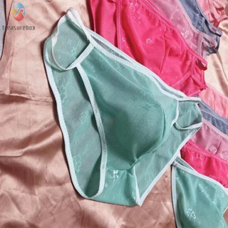 【TRSBX】Mens Panties Sexy Bikini Sheer Bag G String Briefs Thong Lingerie Panties Thin