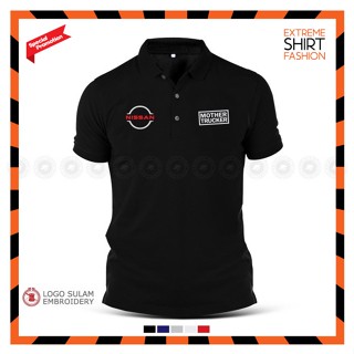 เสื้อยืดโปโล ผ้าฝ้าย พิมพ์ลายโลโก้ Nissan Navara Mother Trucker PRO 4X สําหรับคุณแม่