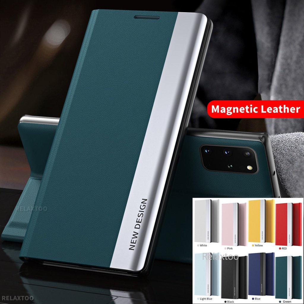 เคสโทรศัพท์หนัง ฝาพับแม่เหล็ก กันกระแทก ป้องกันกล้อง พร้อมขาตั้ง สําหรับ Samsung Galaxy A54 A14 A24 A34 5G 4G 2023