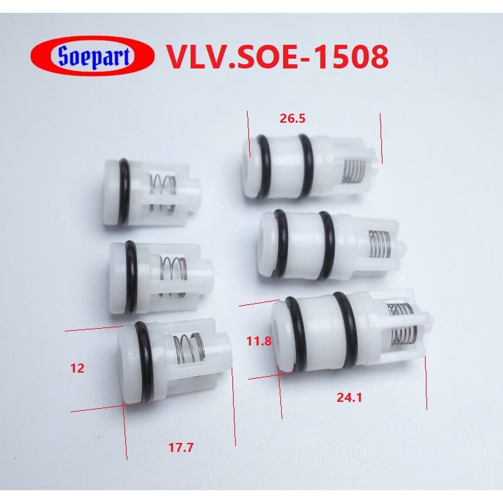 ชุดวาว SOE-1508 ,1508G,S3,S6 อย่างละ 3 ชิ้น อะไหล่เครื่องฉีดน้ำแรงดันสูง 12x17.7/12x26.5