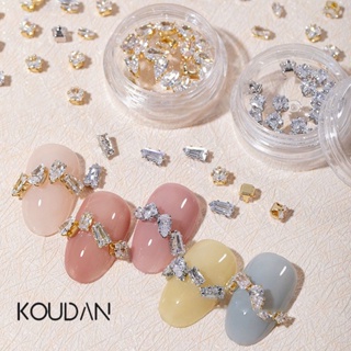 Koudan สติกเกอร์คริสตัล พลอยเทียม สําหรับตกแต่งเล็บเจล 20 ชิ้น