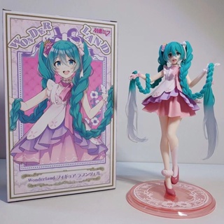 โมเดลฟิกเกอร์ Pvc รูปปั้นนักร้องเสมือนจริง Hatsune Miku Kawaii น่ารัก สําหรับเก็บสะสม