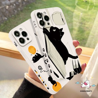 เคสโทรศัพท์มือถือ ขอบตรง พิมพ์ลายแมวตลก สําหรับ Redmi 12C 9T 10 9A 9 A1 9C NFC Note 11 11s 10s 9 8 10 Pro Plus Poco M4 F4 M5 M3 Pro F3 X3 Pro M3 MI 10 11 Lite 10T เคสนิ่ม ลายการ์ตูนน่ารัก