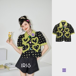 【พร้อมส่ง】 [สินค้าลิขสิทธิ์แท้IRIS BOUTIQUE IS2381500 Osmanthus tree shirt เสื้อผ้าแฟชั่น เสื้อเชิ้ตผู้หญิง