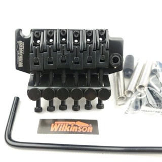 Mai-(จัดส่งรวดเร็ว) Wilkinson WODL1 สะพานสายกีตาร์ไฟฟ้า 6 สาย 42 มม. R2 สีดํา