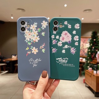 เคสป้องกันโทรศัพท์มือถือ ลายดอกไม้ ขนาดเล็ก สไตล์เกาหลี สําหรับ Apple Iphone 7 14pro max 12 14 13 11 7 8P