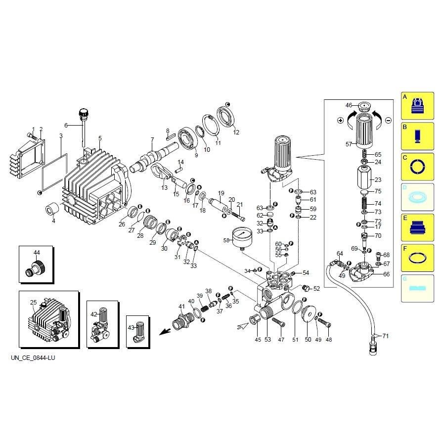 สวิทช์เปิด-ปิด / สวิทช์พาวเวอร์ เครื่องฉีดน้ำแรงดันสูง VIP BLU610 / SK610 - รูปที่ 5