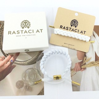 RASTAClAT สร้อยข้อมือสีขาวสร้อยข้อมือถักเชือกถักมิตรภาพสร้อยข้อมือสิงโตสร้อยข้อมือปรับได้สําหรับผู้หญิงแฟชั่นด้วยกล่องพรีเมี่ยม