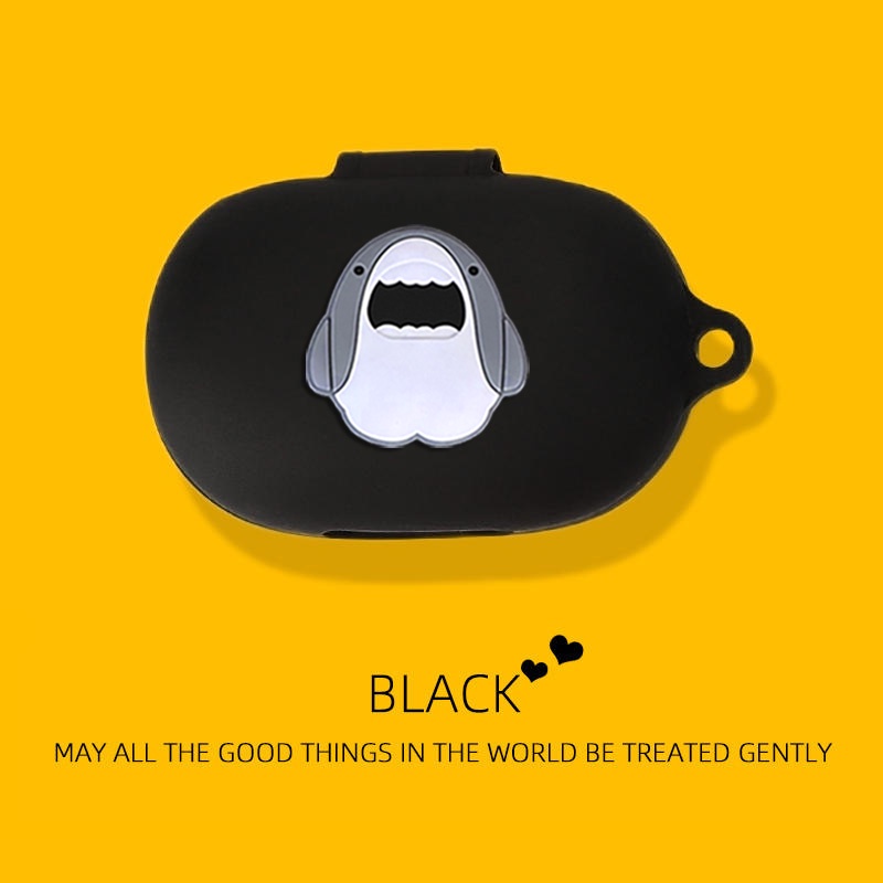 For Anker Soundcore Space A40 Case Pure Color Silicone Soft Case Shockproof Case Cartoon Shark Totor