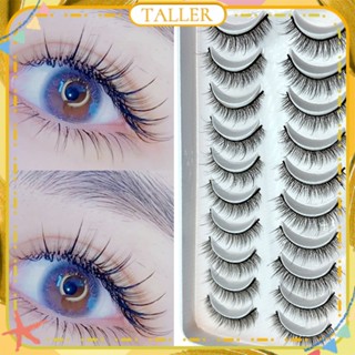 ✧ Ready Stcok Dingsen ขนตาธรรมชาติ10คู่ขนตาปลอม Little Devil Lashes Anime Lashes Full Strip Lashes Band ขนตาธรรมชาติที่แต่งตาสูงกว่า