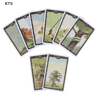 Kts ไพ่ทาโรต์ เวอร์ชั่นภาษาอังกฤษ Lenormand Oracle KT 36 ชิ้น ต่อกล่อง