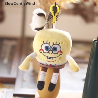 Blowgentlywind พวงกุญแจ จี้ตุ๊กตา SpongeBobs ผ้ากํามะหยี่ขนนิ่ม สําหรับตกแต่งกระเป๋า