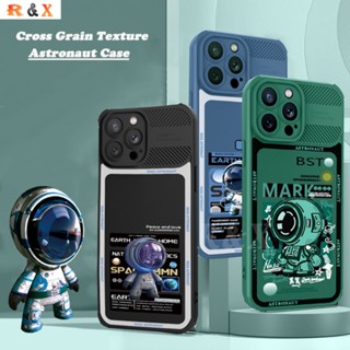 เคสโทรศัพท์มือถือ คาร์บอนไฟเบอร์ กันกระแทก ลายนักบินอวกาศ Mars R&amp;X สําหรับ Redmi Note 12 Pro 5G 12C 10 10C 9A 9C 10A Redmi Note 11 Pro 11S Note10S Note8 Note 9 Poco X3 Pro NFC M5S