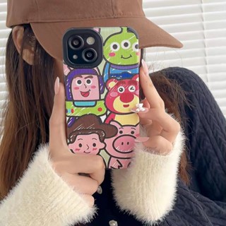 เคสโทรศัพท์มือถือหนังแกะ TPU แบบนิ่ม ลาย Buzz Lightyear and Bear รวมทุกอย่าง สําหรับ iPhone 11pro Max 14 Promax 11 12 13 6 7 8Plus X Max