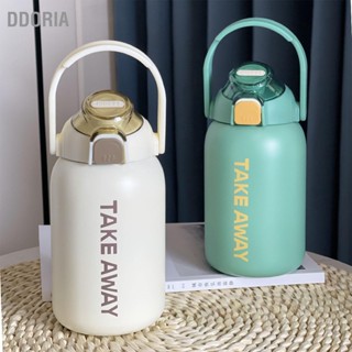 DDORIA ขวดน้ำฉนวน 850ml ความจุขนาดใหญ่พร้อมฝาตีกลับถ้วยฉนวนฤดูหนาวสำหรับกลางแจ้ง