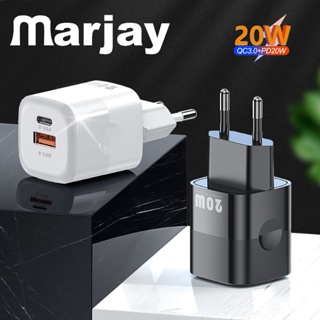 หัวชาร์จ PD 20W Mini มาตรฐาน EU US UK 20W QC3.0 + PD3.0 สําหรับโทรศัพท์มือถือ Xiaomi