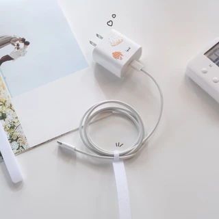 Omocha | Cable tie ที่รัดสายไฟ ที่รัดสายชาร์จและหูฟัง เซท 10 ชิ้น