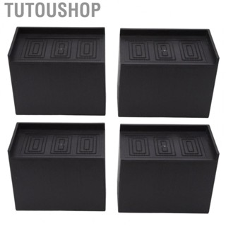 Tutoushop Heavy Duty Riser Huge Bed Riser Black With Pad For Home