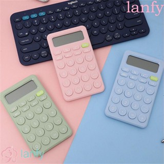 Lanfy เครื่องคิดเลขคณิตศาสตร์ ปุ่มขนาดใหญ่ หลากสี สําหรับนักเรียน