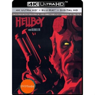 หนังแผ่น 4K 4K - Hellboy 1 (2004) เฮลล์บอย ฮีโร่พันธุ์นรก - แผ่นหนัง 4K UHD (เสียง Eng 7.1 Atmos/ ไทย | ซับ Eng/ ไทย) หน