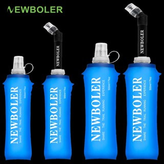 NEWBOLER 250ml 500ml วิ่งกีฬาจักรยานขวดน้ำพับ TPU นุ่มขวดน้ำถุง