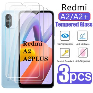 (ขายดี) ฟิล์มกระจกนิรภัยกันรอยหน้าจอ HD แบบใส สําหรับ Redmi A2 A2Plus A1 RedmiA2 Plus A1PLUS 3 ชิ้น