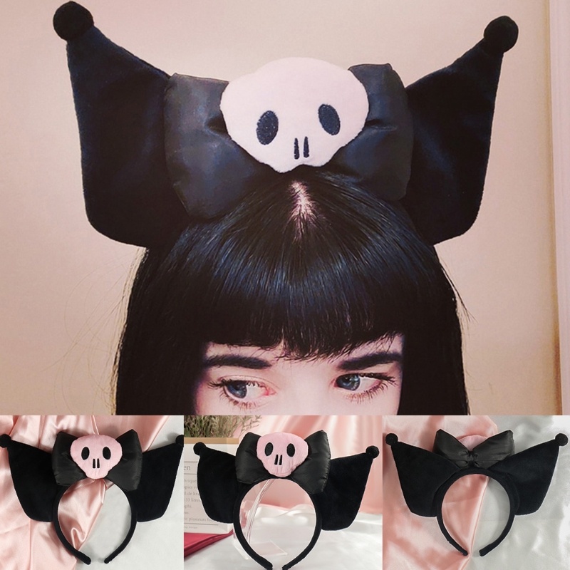ที่คาดผม ตุ๊กตาการ์ตูนอนิเมะ Sanrio Kuromi My Melody Cinnamoroll น่ารัก เหมาะกับของขวัญฮาโลวีน ของเล่นสําหรับเด็กผู้หญิง