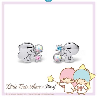 Sanrio Gemini Kikilala Xingx เครื่องประดับ ต่างหูเงินสเตอร์ลิง ของขวัญวันเกิด สําหรับเด็กผู้หญิง [ZK]