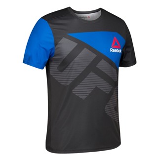ใหม่ เสื้อยืดลําลอง แขนสั้น พิมพ์ลาย UFC Reebok Official Fighting แฟชั่นฤดูร้อน สําหรับผู้ชาย เหมาะกับการเล่นกีฬา 2023