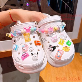 Sanrio CROCS Jibbitz set（ไม่รวมรองเท้า）อุปกรณ์เสริมหัวเข็มขัด น่ารัก สําหรับตกแต่งรองเท้า DIY