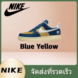 ✨ รุ่นฮิต ของมันต้องมี✨ UNDEFEATED * Nike Air Force 1 Low sp 5 on it "Blue Yellow" ของแท้ 100%💕