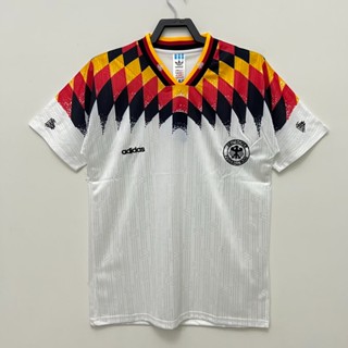 เสื้อกีฬาแขนสั้น ลายทีมชาติฟุตบอลเยอรมนี 1994 Retro Jersey S-XXL ชุดเหย้า สําหรับผู้ชาย AAA