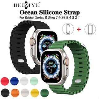 สายนาฬิกาข้อมือซิลิโคน สําหรับ iWatch Band Ultra 49 มม. 45 มม. 41 มม. 44 มม. 40 มม. 42 มม. 38 มม. 45 มม. iWatch Series 8 Ultra 7 SE 3 4 5 6